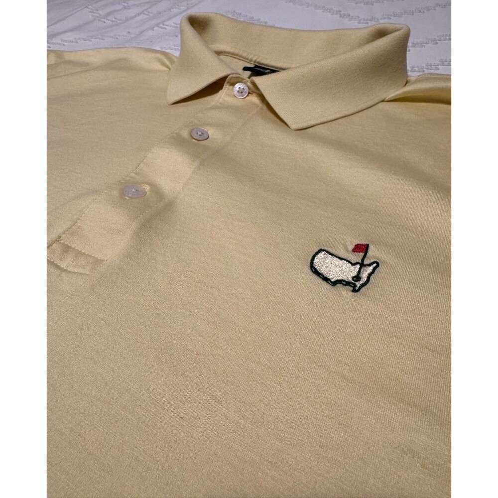 Amen Corner Masters Collection Augusta National Polo Shirt Yellow Size Large